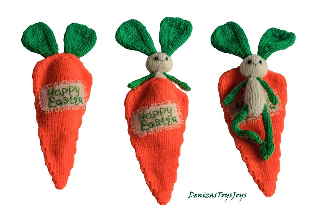 Carrot knitting pattern