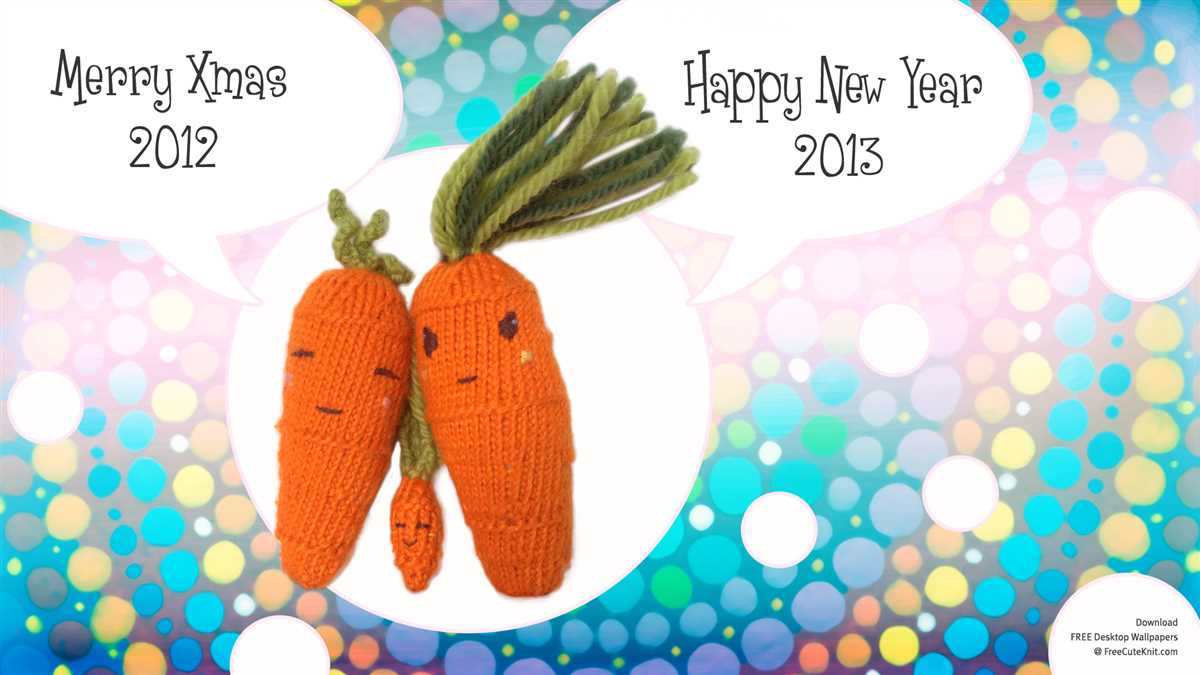 Carrot knitting pattern