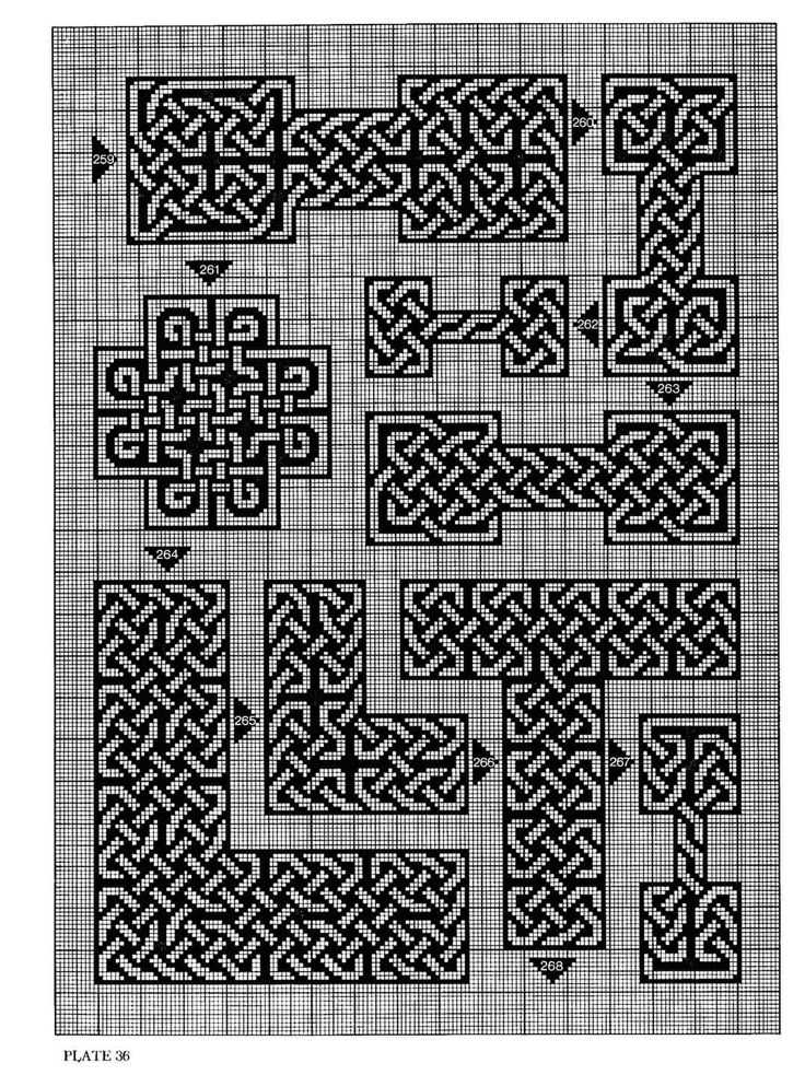 Celtic cross knitting pattern