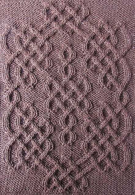 Celtic traveler throw knit pattern