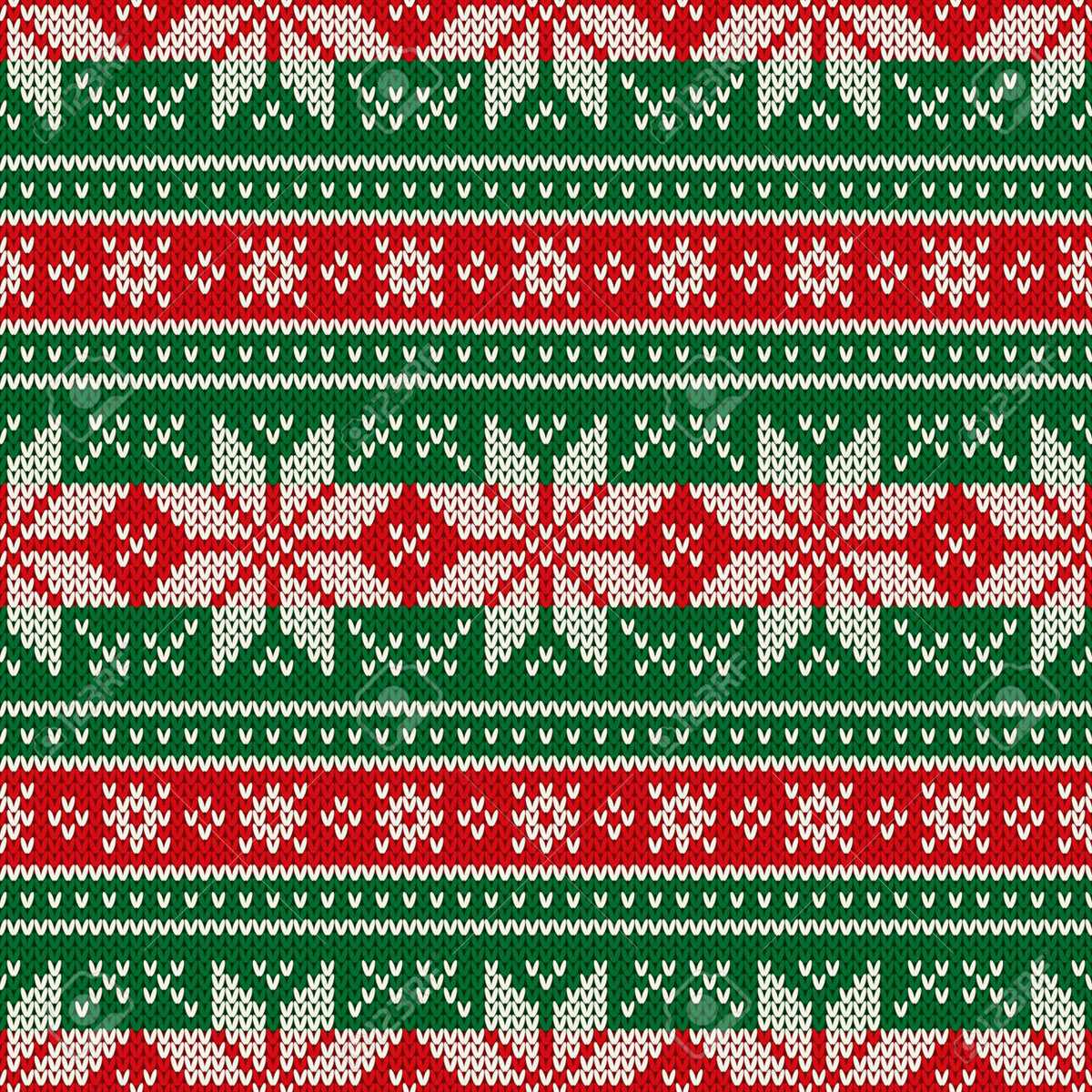 Checkered knit sweater pattern