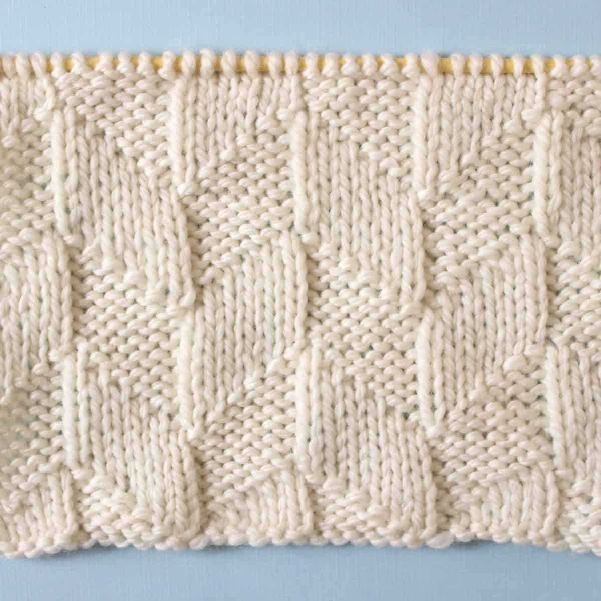 Chevron knit stitch patterns