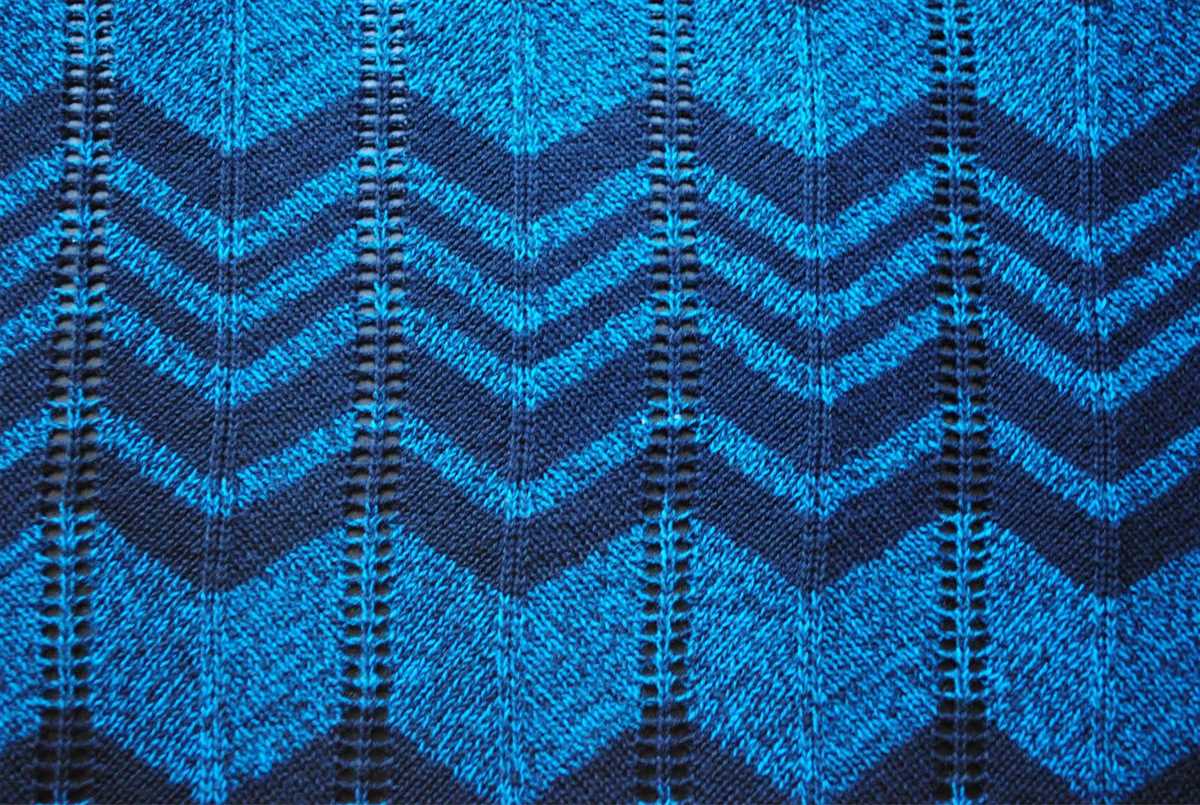 Chevron knit stitch patterns