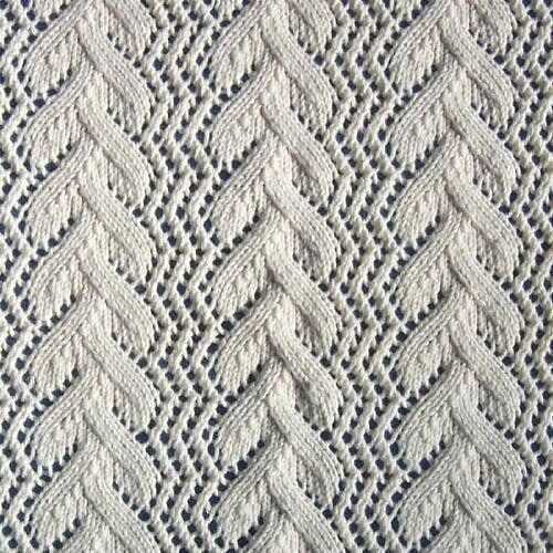 Chevron lace knitting pattern