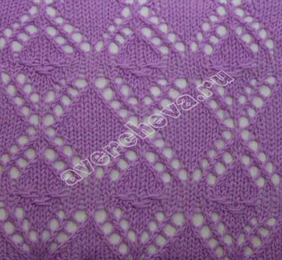 Chevron lace knitting pattern