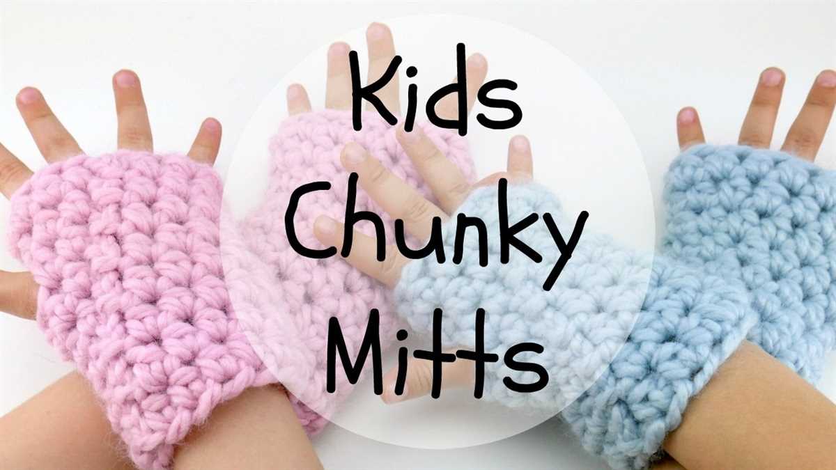 Children's fingerless gloves knit pattern