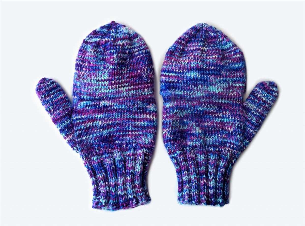 Children's fingerless gloves knit pattern
