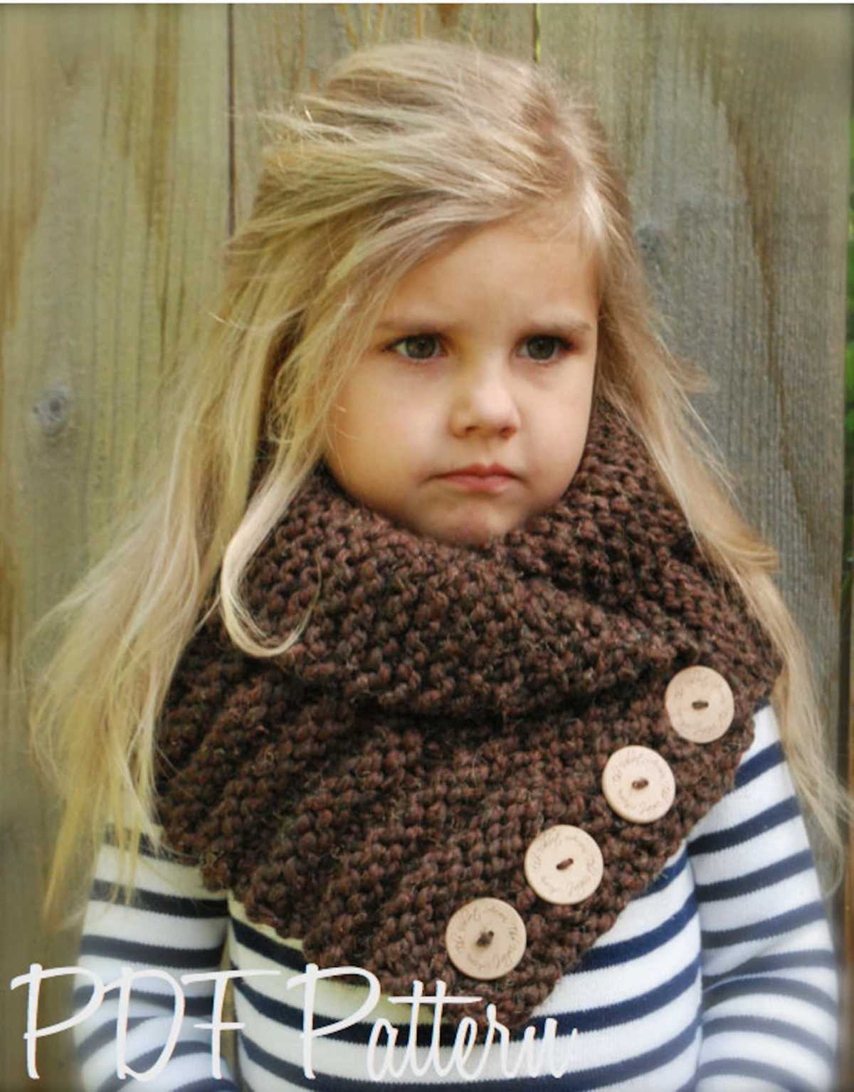 Children's scarf knitting pattern