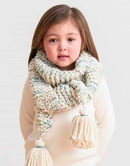Children's scarf knitting pattern