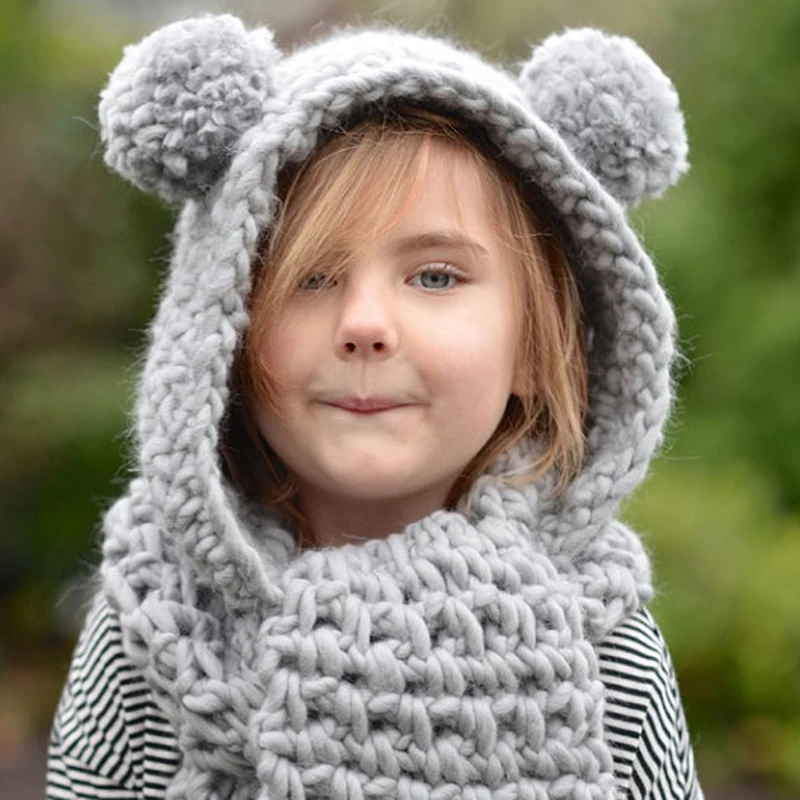 Childrens hat and scarf set knitting pattern