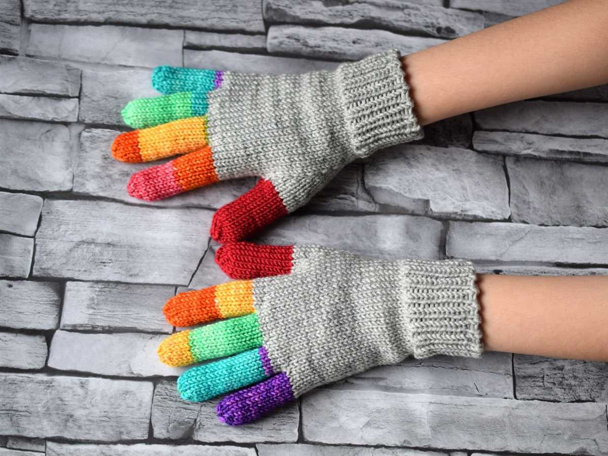 Childrens mittens knitting pattern