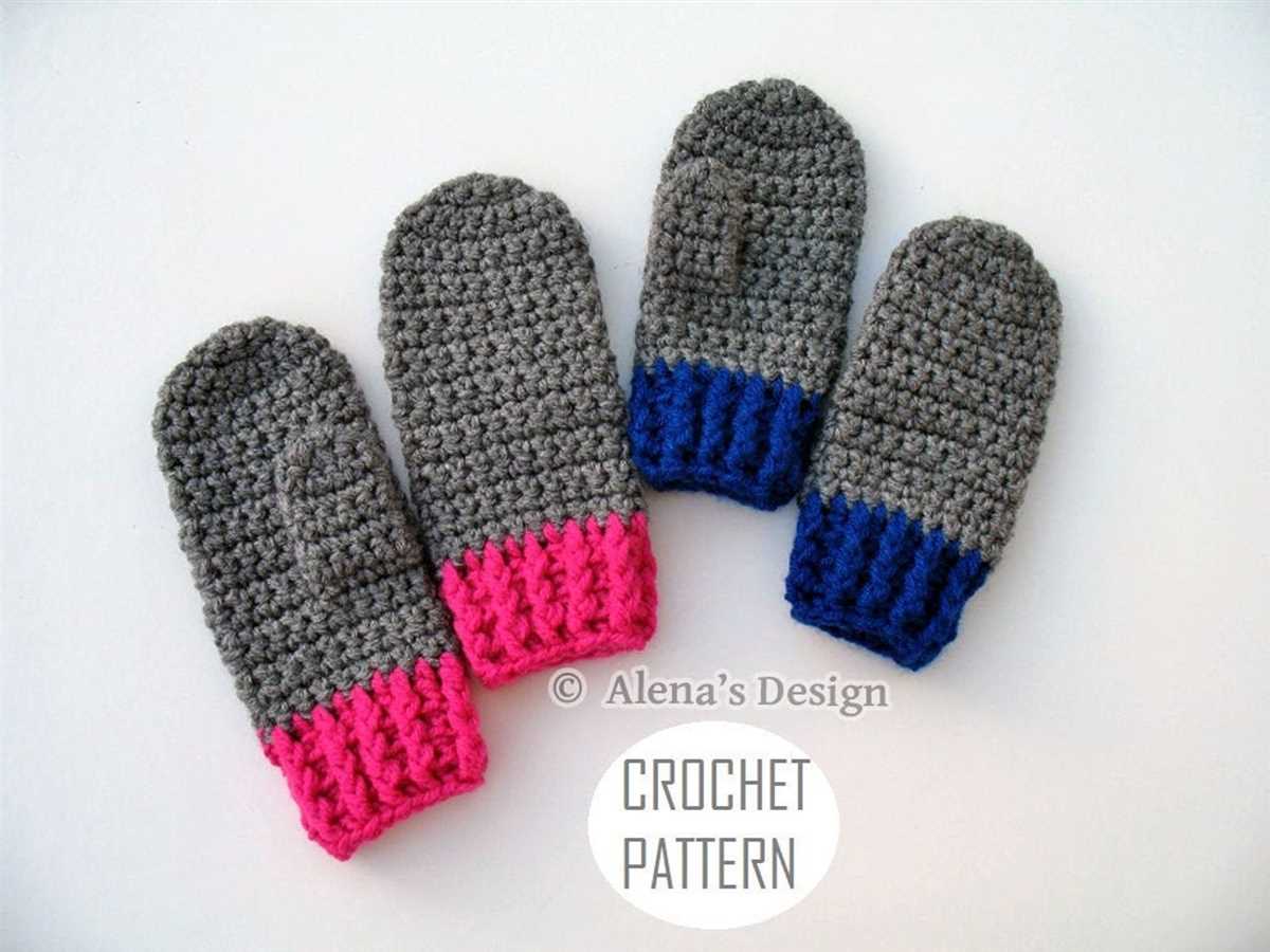 Childrens mittens knitting pattern