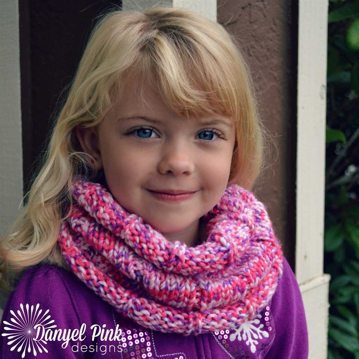 Childrens chunky scarf knitting pattern