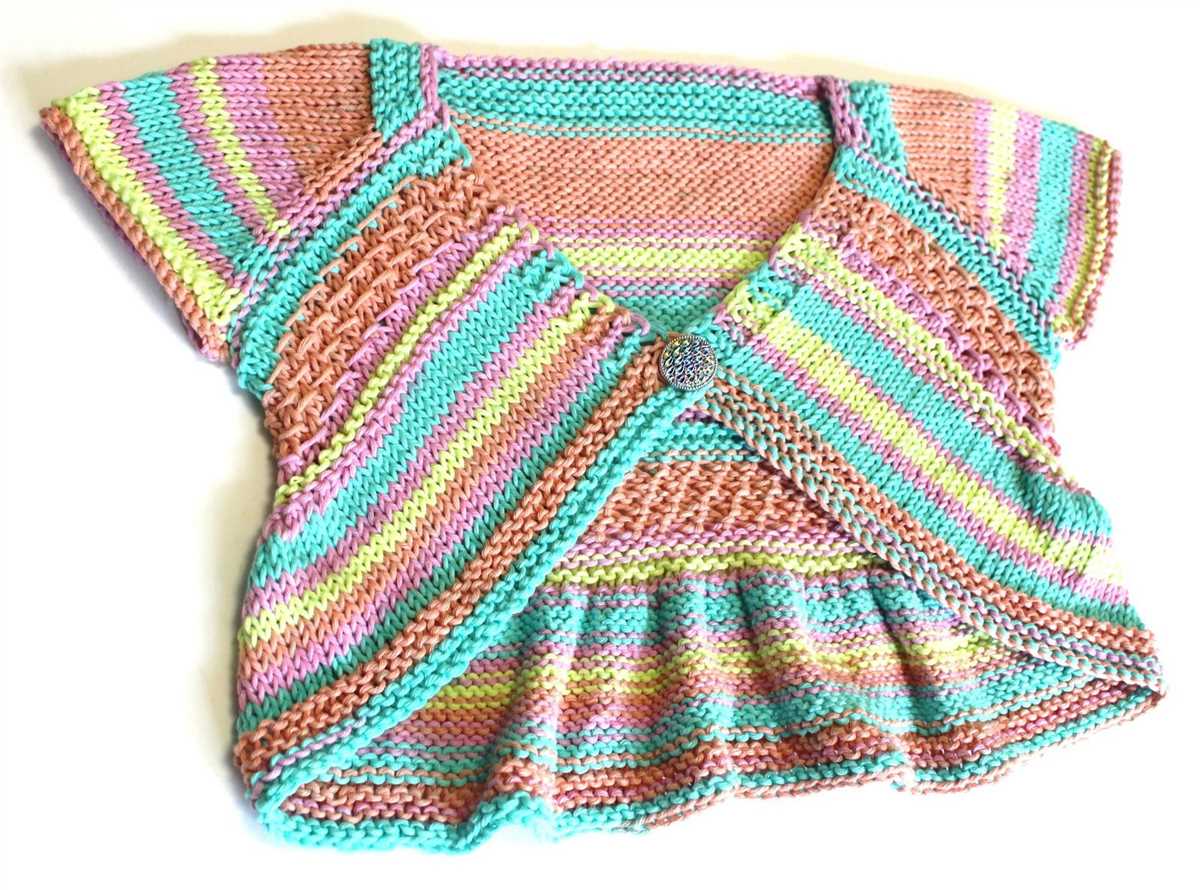 Childs bolero knitting pattern