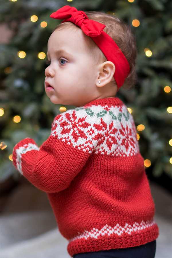 Christmas dress knitting pattern