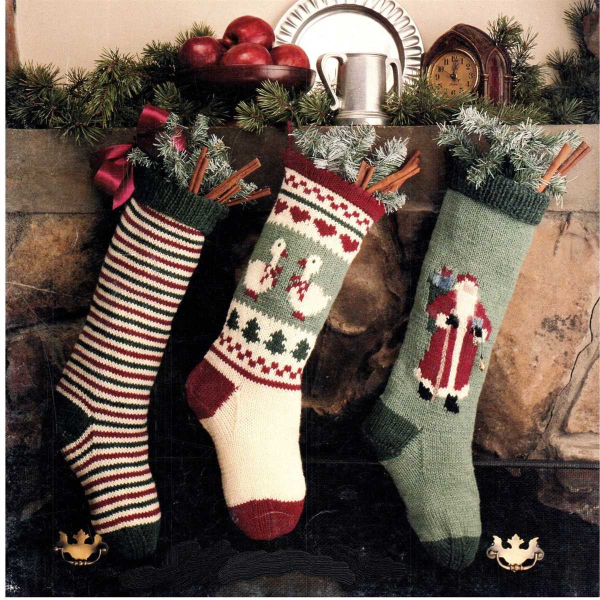 Christmas stocking pattern knit