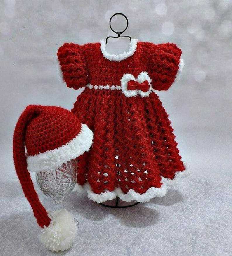 Christmas dress knitting pattern