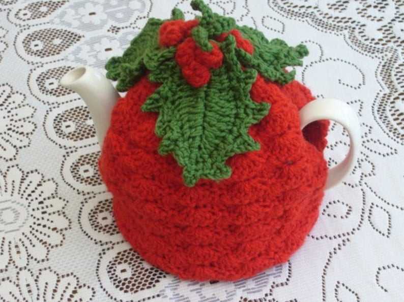 Christmas pudding tea cosy knitting pattern free