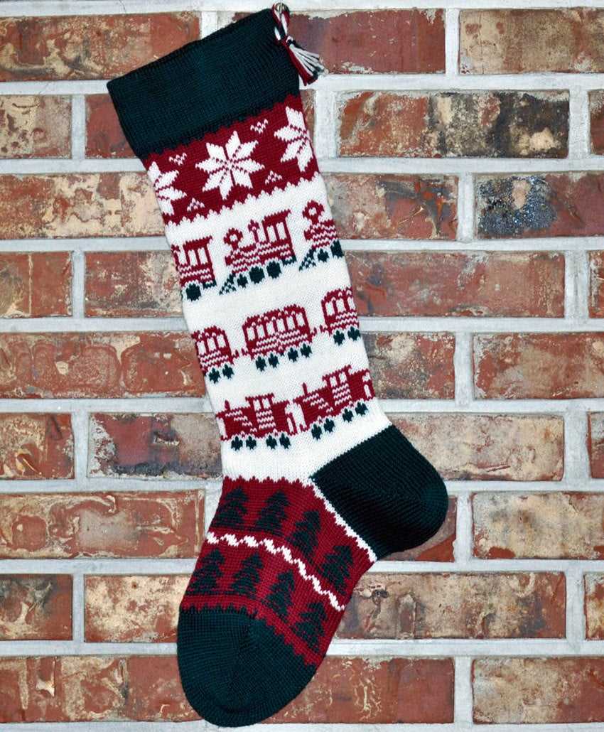 Christmas stocking pattern knit