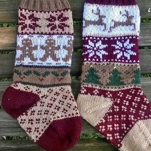Christmas stockings knit patterns