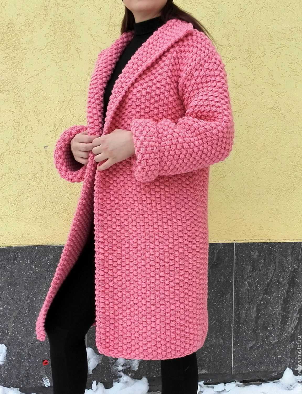 Chunky knit coat pattern