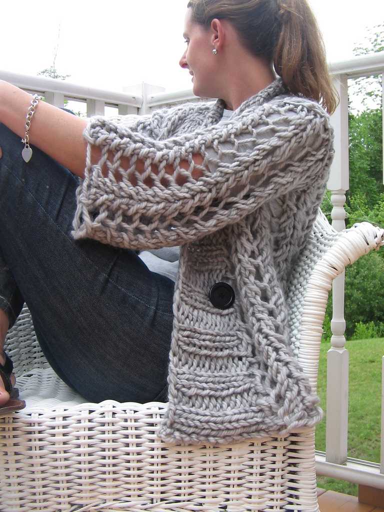 Chunky knit sweater vest pattern