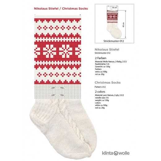 Chunky knitted stocking pattern