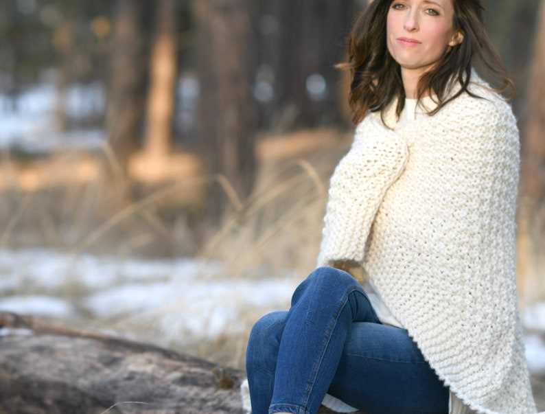 Chunky throw blanket knitting pattern