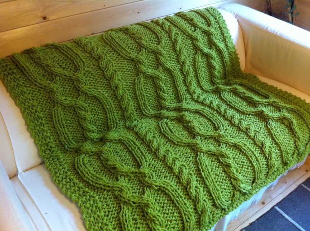 Chunky throw blanket knitting pattern