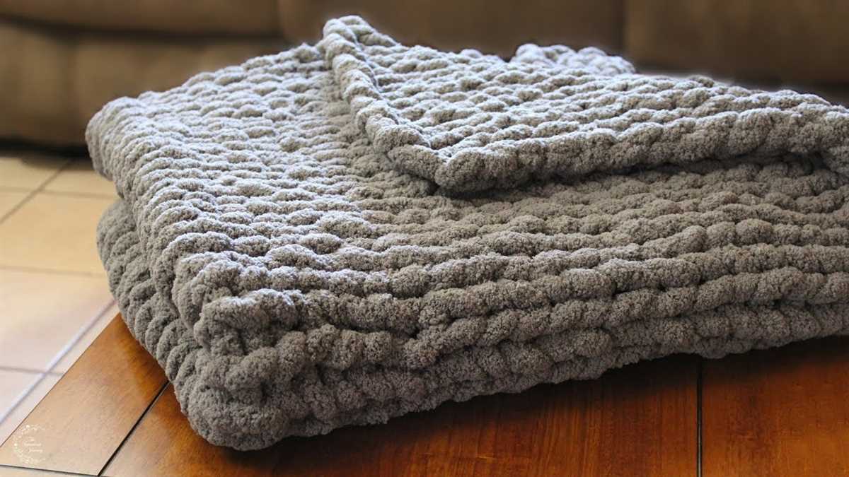 Chunky throw blanket knitting pattern