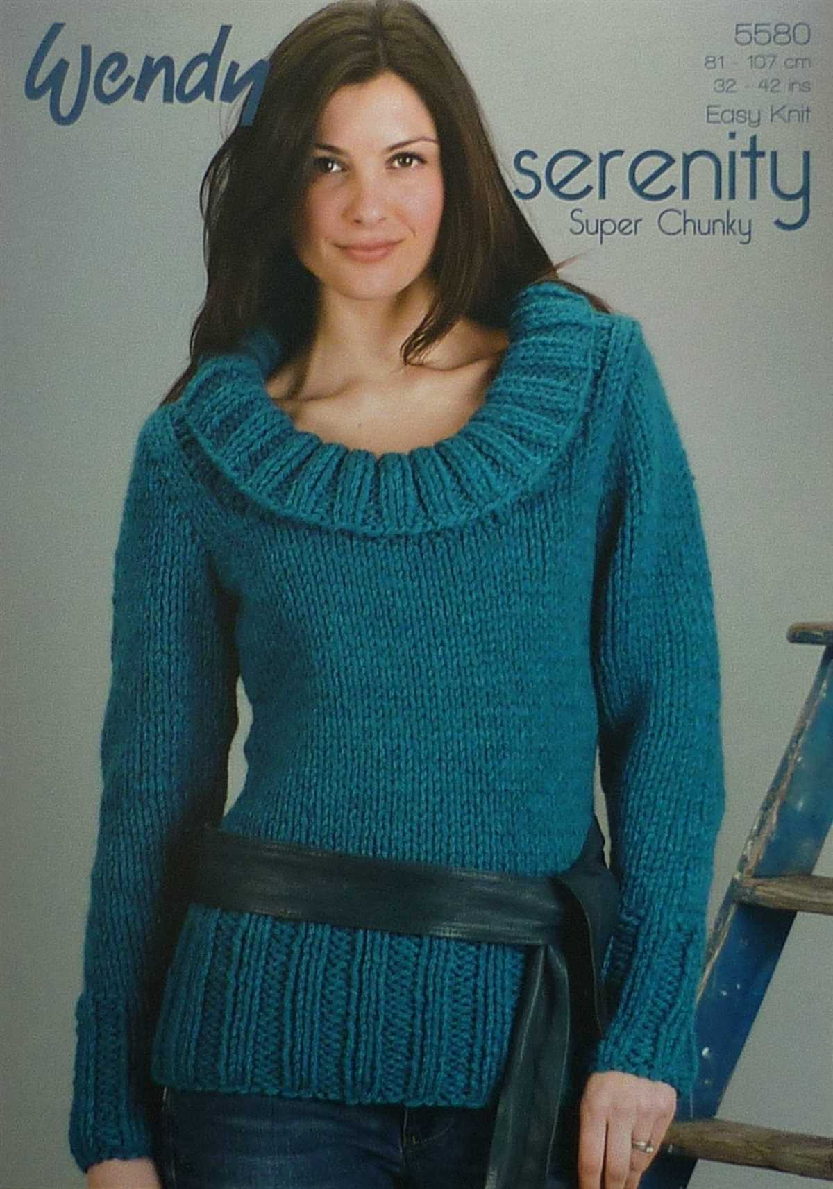 Chunky yarn sweater knitting pattern