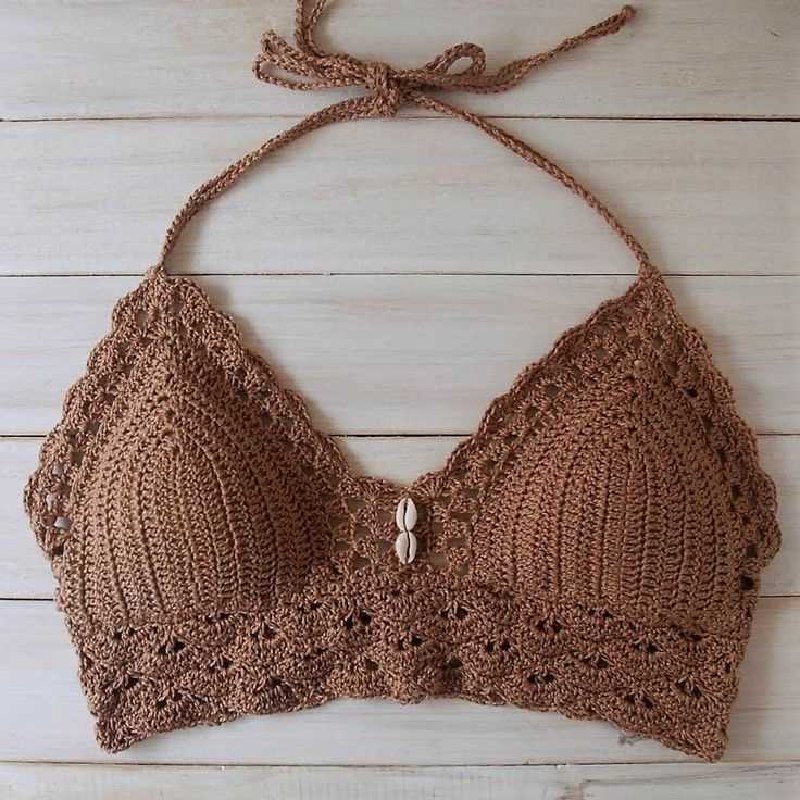 Chunky knit bralette pattern