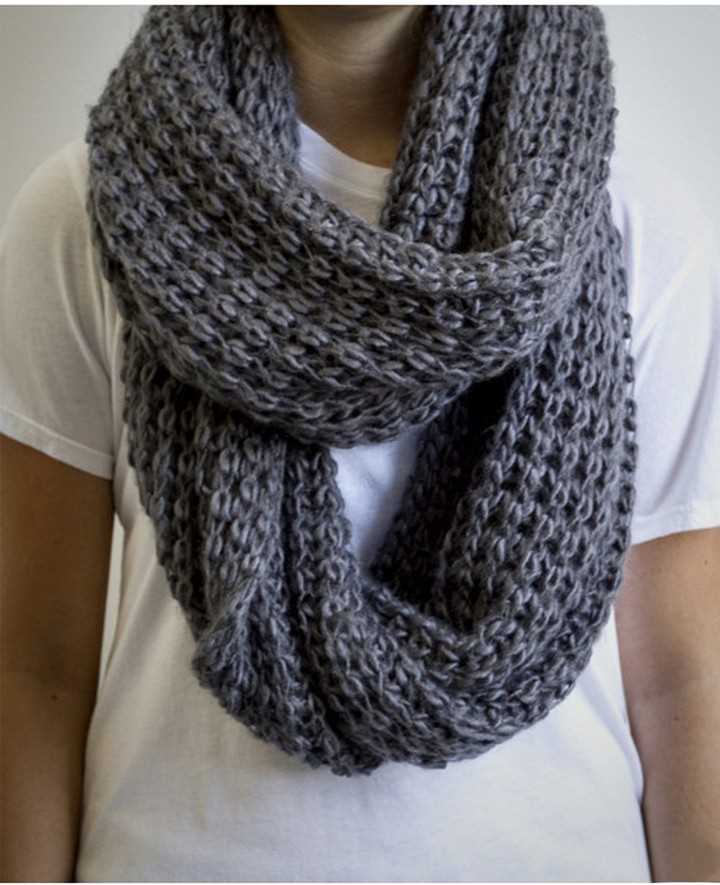 Chunky knit infinity scarf pattern free