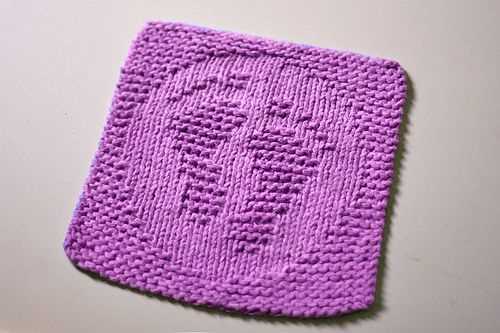Circular knit dishcloth pattern