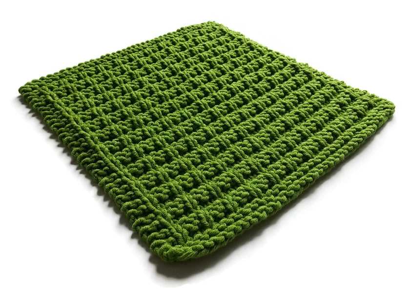 Circular knit dishcloth pattern
