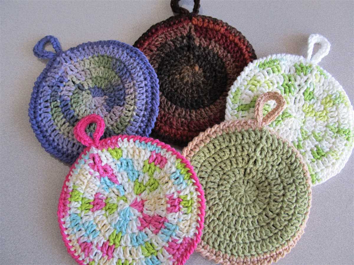 Circular knit dishcloth pattern