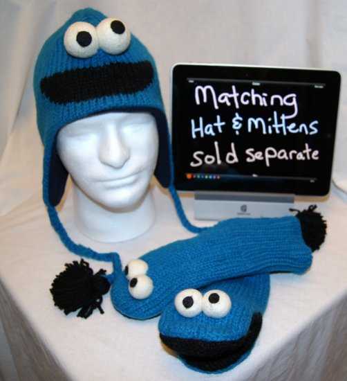 Cookie monster knit hat pattern
