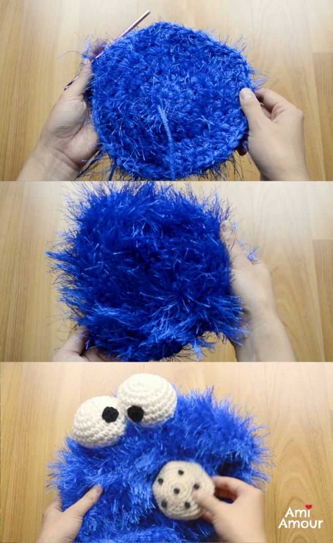 Cookie monster knit hat pattern