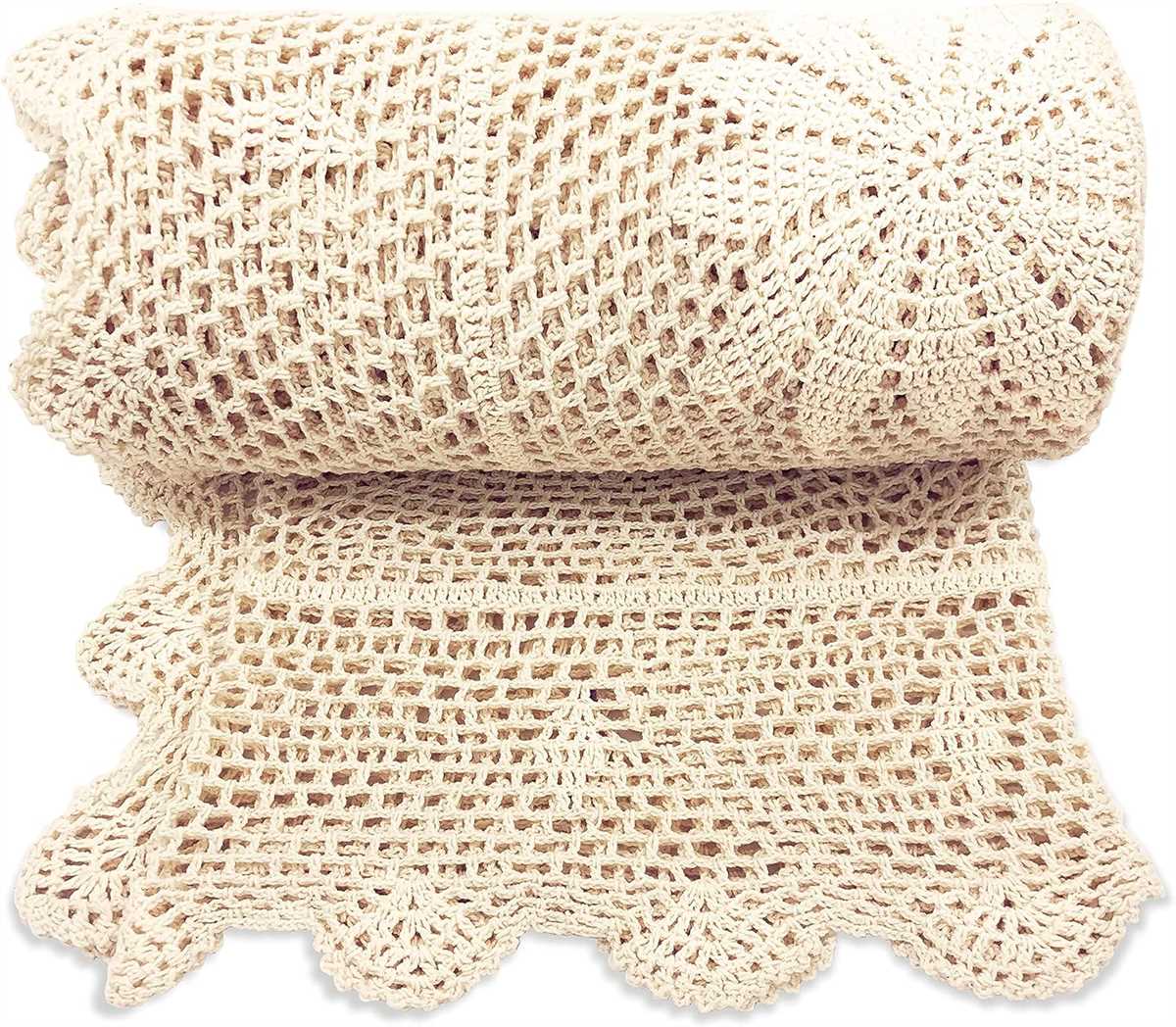 Cotton knit blanket pattern