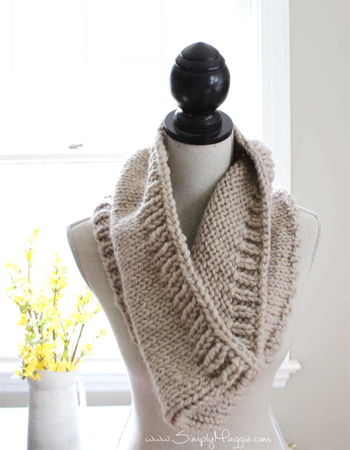Cowl knitting pattern chunky yarn
