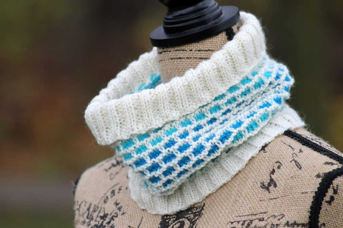 Cowl scarf knitting pattern circular needles