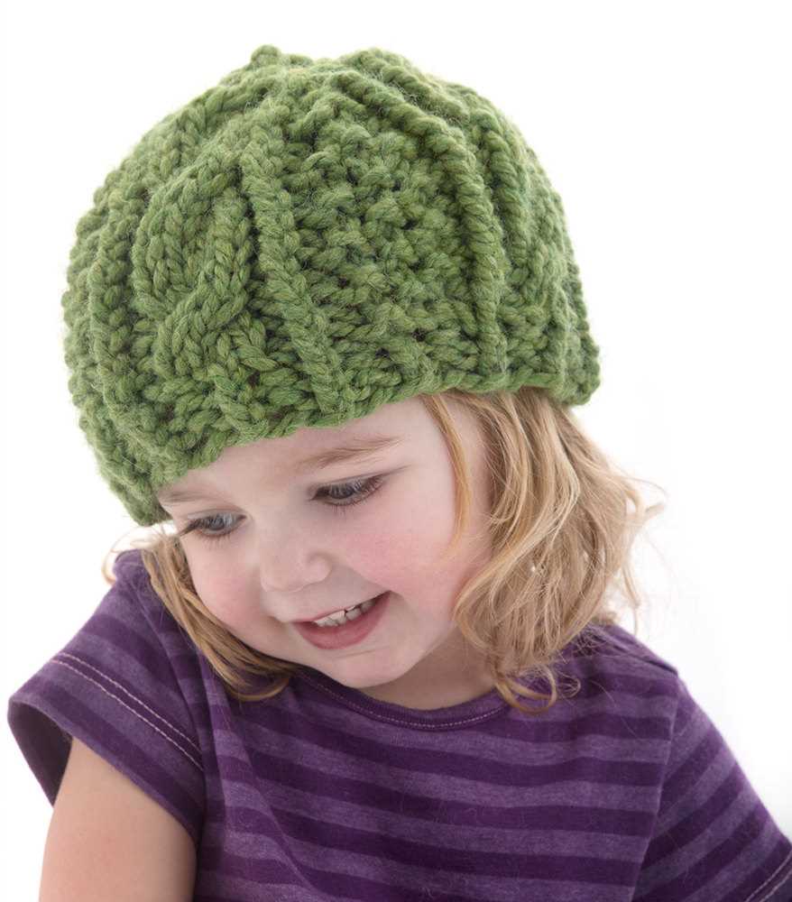 Cozy cable knit hat pattern