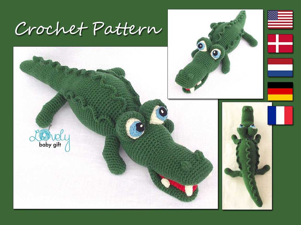 Crocodile knitting pattern