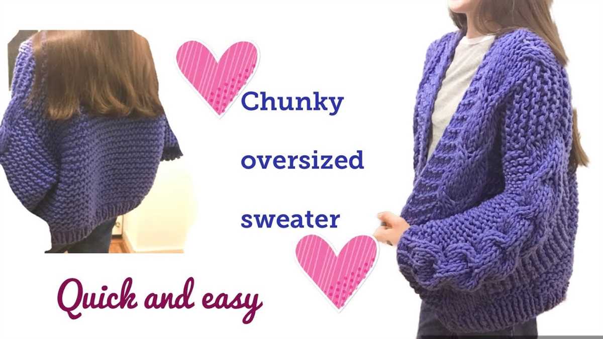 Cropped chunky cardigan knitting pattern