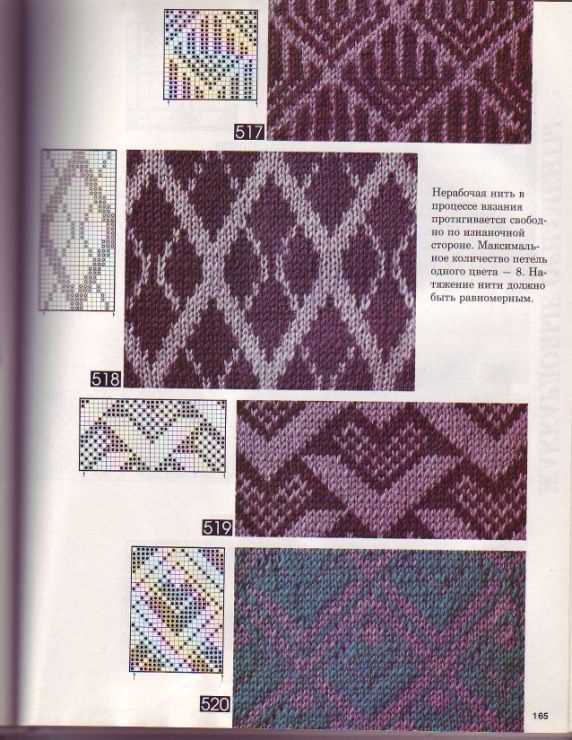 Cross stitch knitting pattern scarf