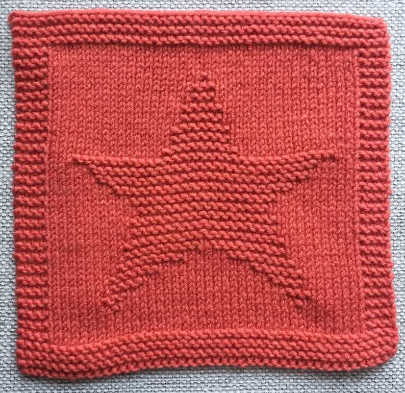 Daisy dishcloth knit pattern