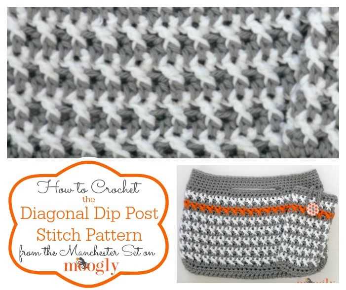 Diagonal knitting stitch patterns