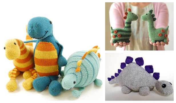 Dinosaur toy knitting pattern free