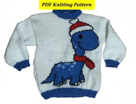 Unleash your creativity with this unique dinosaur sweater knitting pattern Dinosaur sweater knitting pattern