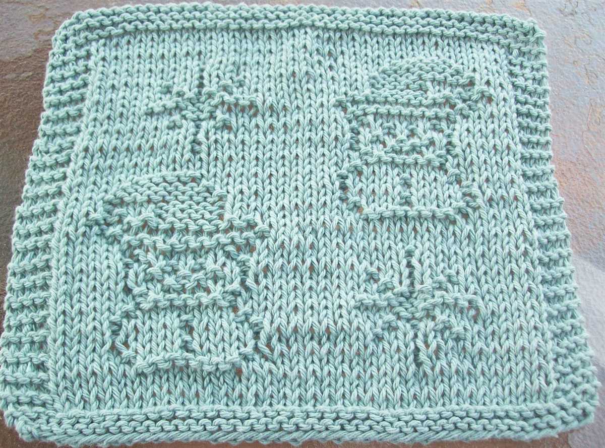 Dish cloth knitting patterns